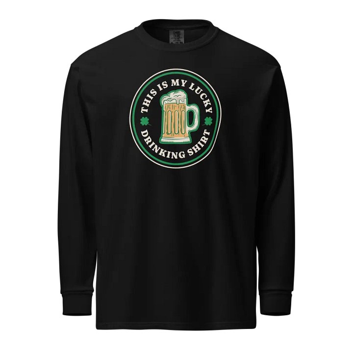 Lucky Drinking Shirt Long Sleeve product image (1)
