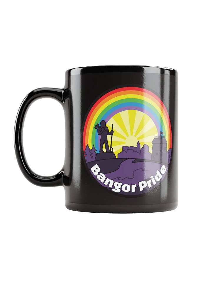 Bangor Pride Glossy Black Ceramic Mug product image (2)