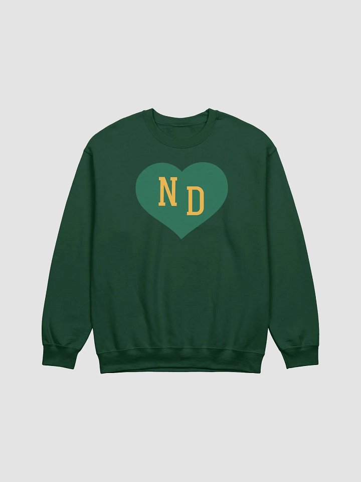 ND Heart Green Sweatshirt product image (1)