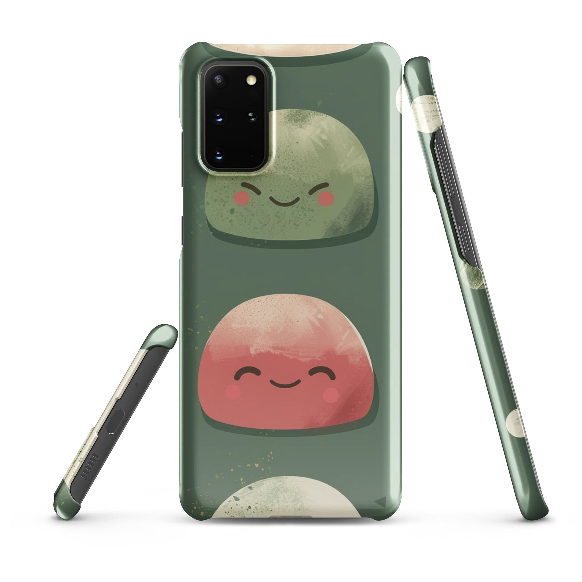 Cute Japanese Mochi Galaxy Snap Case - Kawaii Sage Green Samsung Cover product image (6)