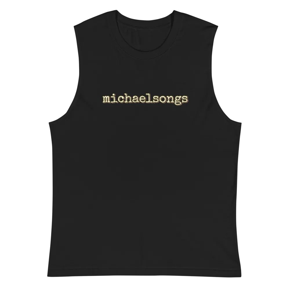 muscle shirt with horizontal logo product image (1)