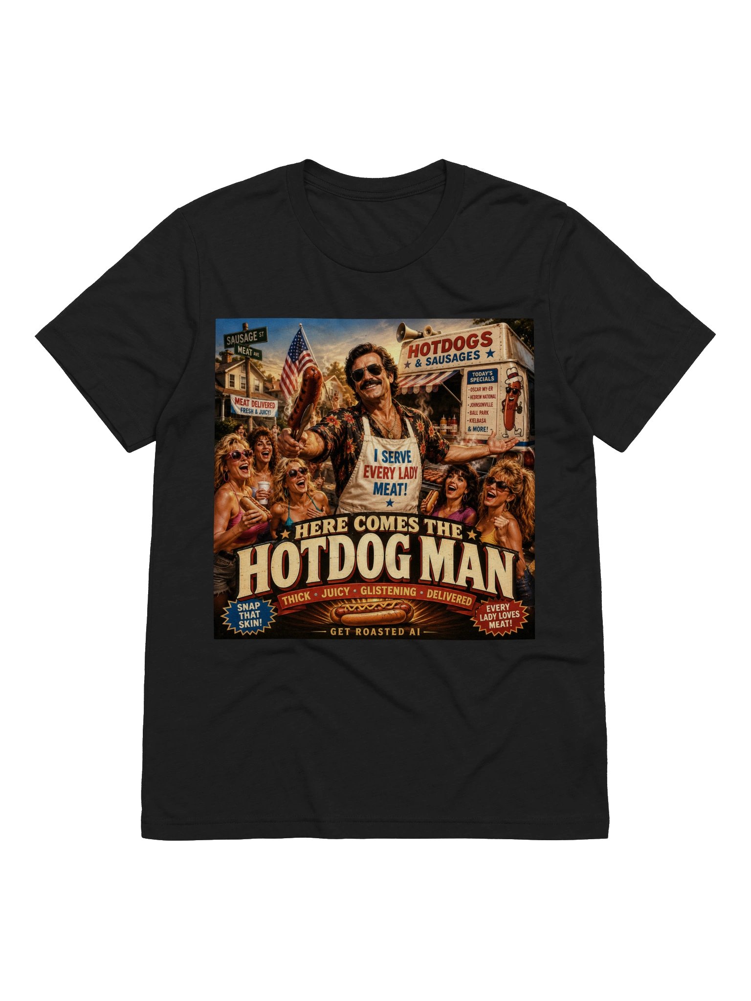 Here Comes The Hotdog Man - Ultra-Soft Triblend T-Shirt product image (10)