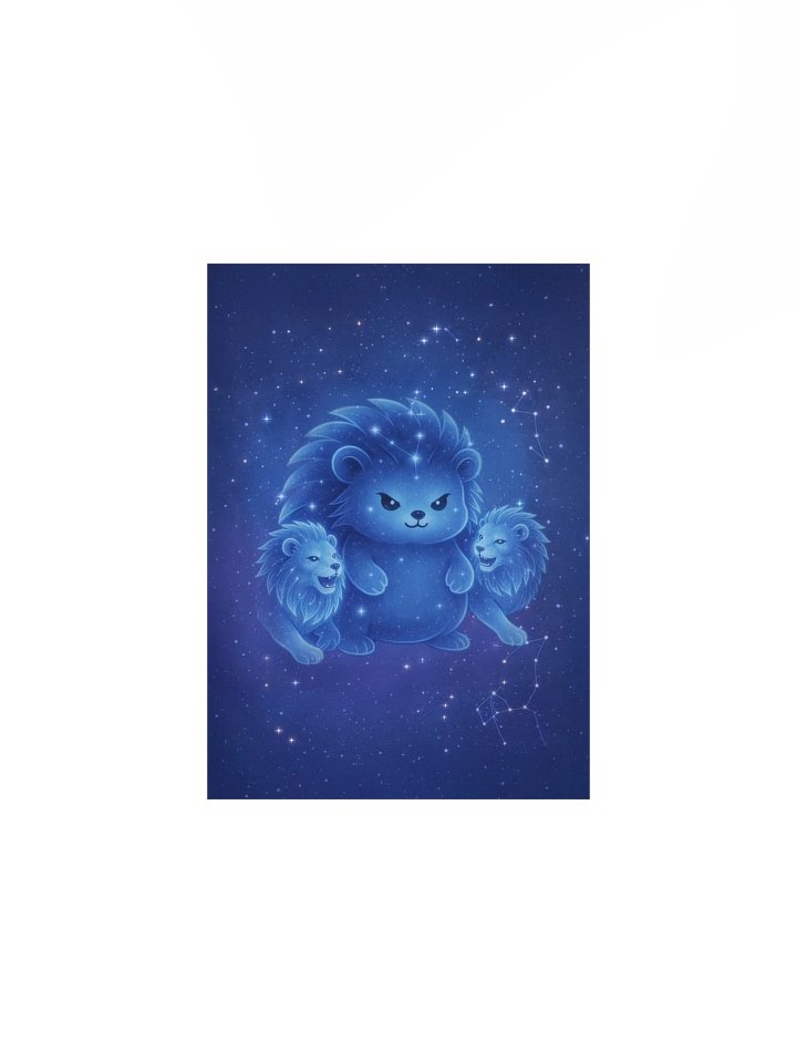 Zodiac hedgie Leo matte poster product image (1)