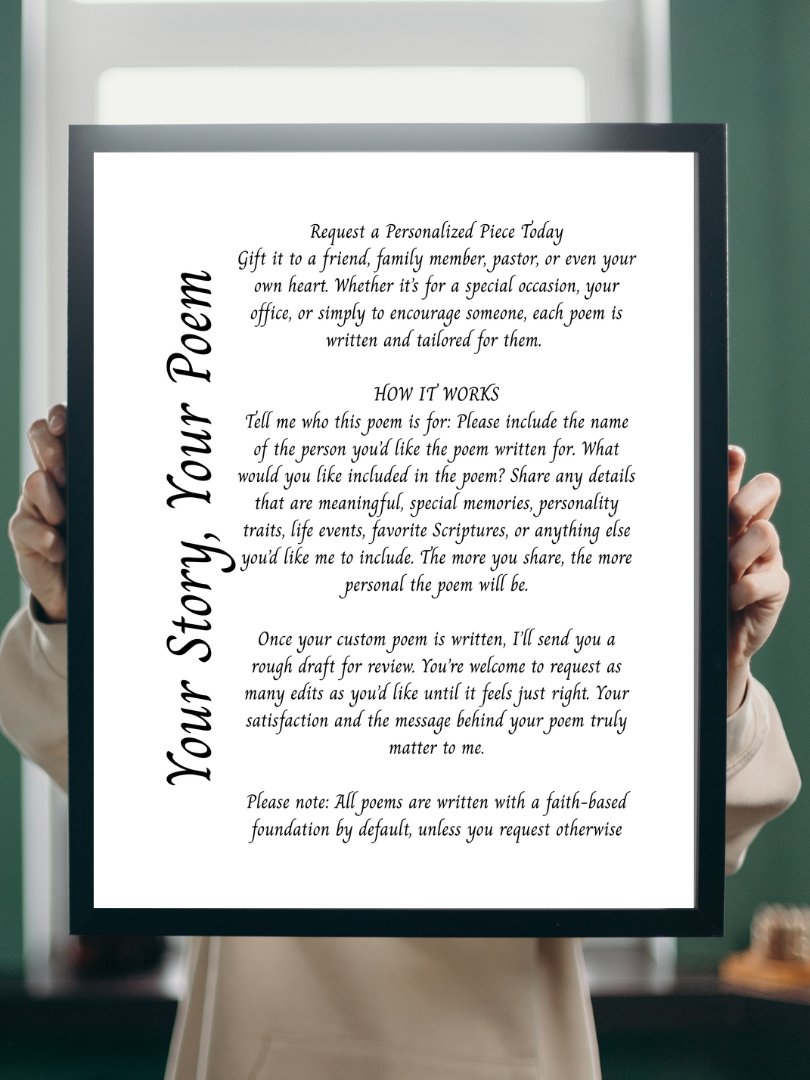 Custom Poem with Title on the Left product image (1)