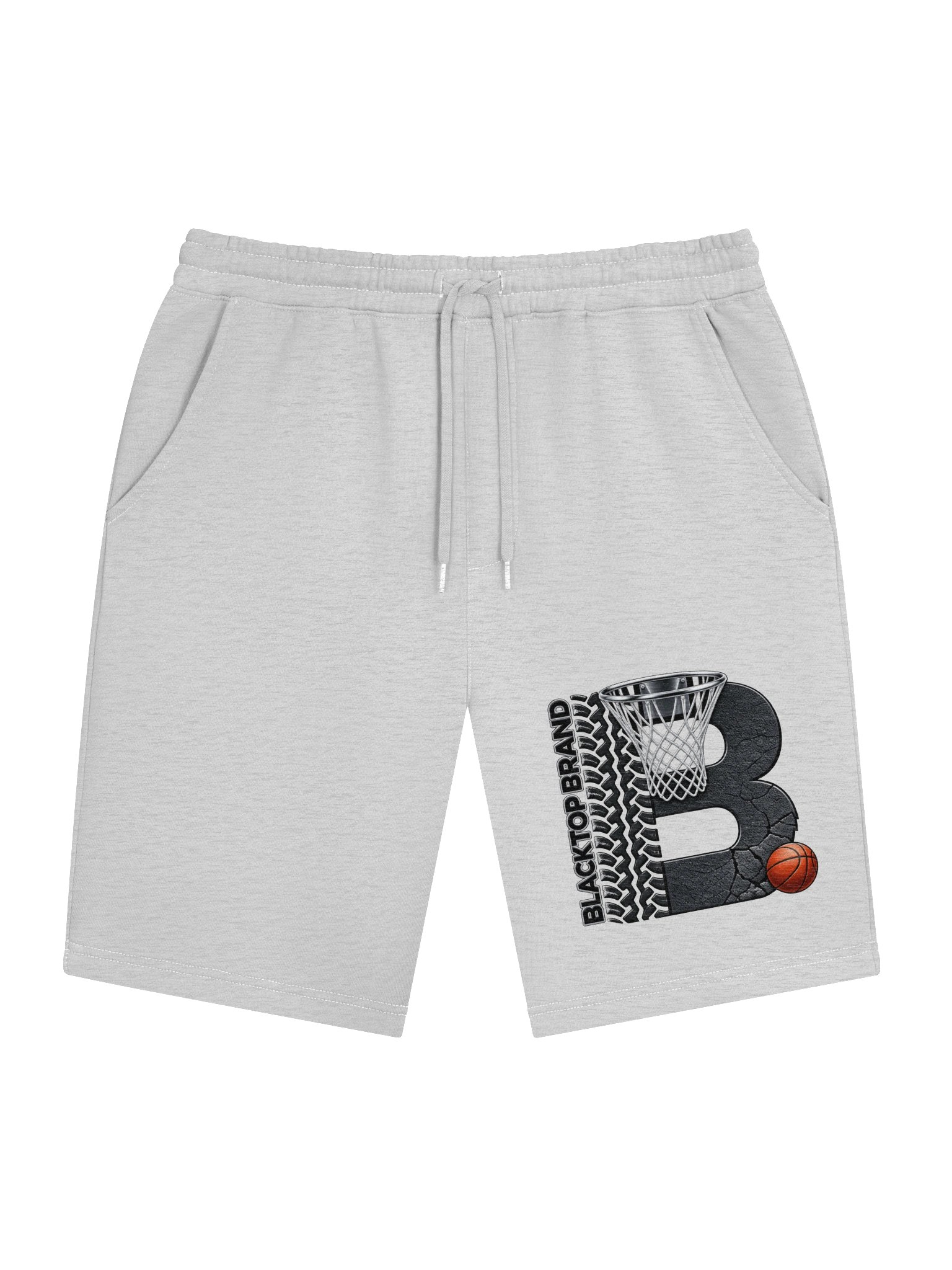 Blacktop Brand Basketball Graphic Fleece Shorts product image (1)