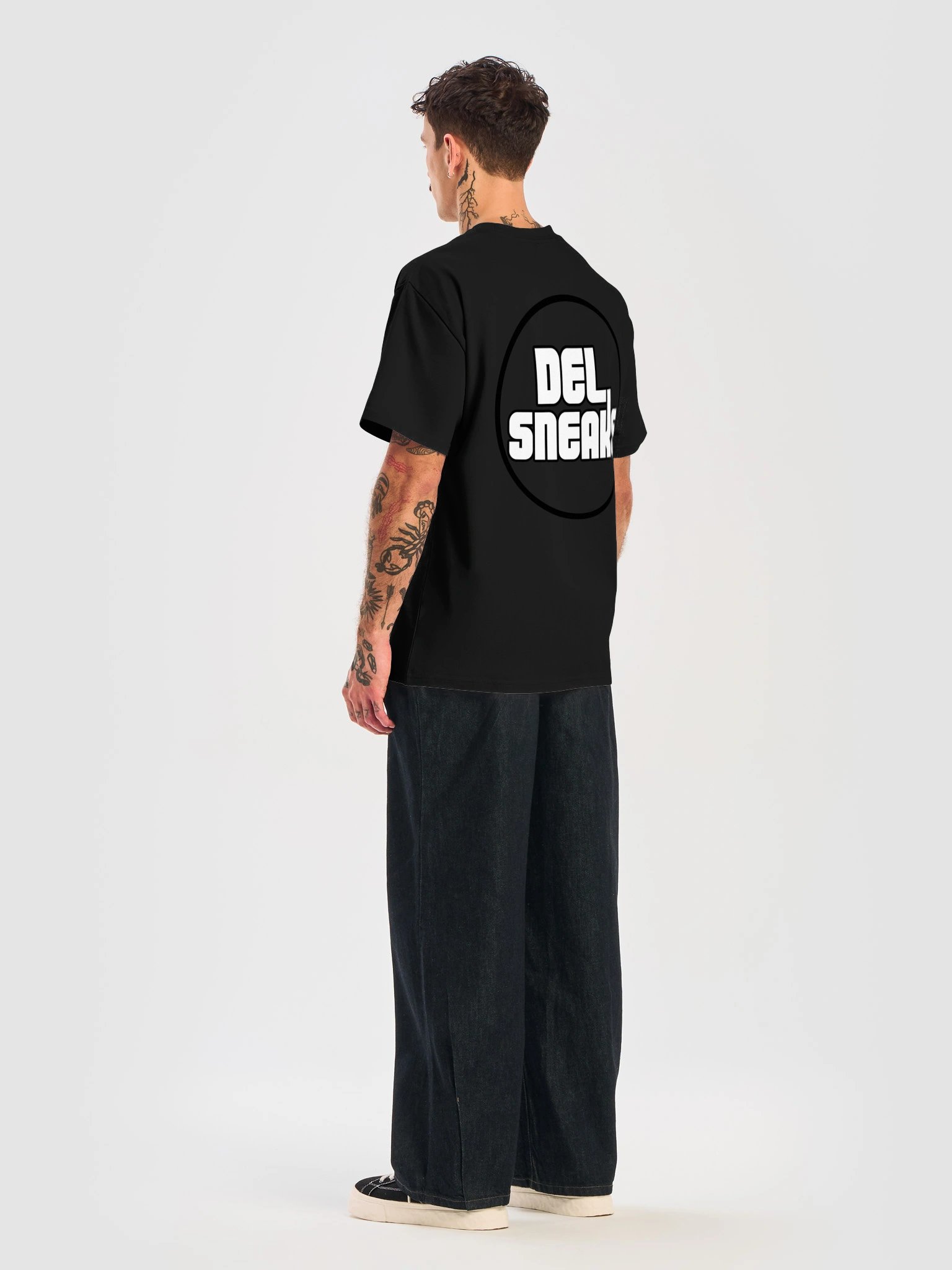 F&B Circular Logo Oversized T-Shirt Black product image (8)