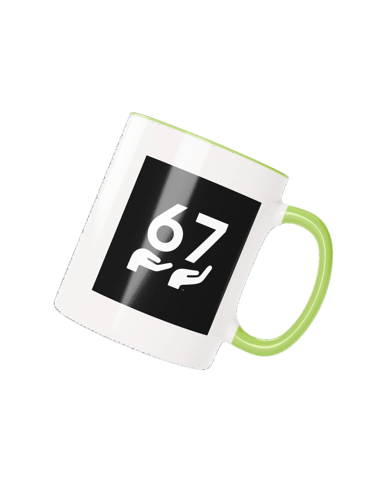 6 7 Meme Mug With Color Inside - Ceramic product image (2)