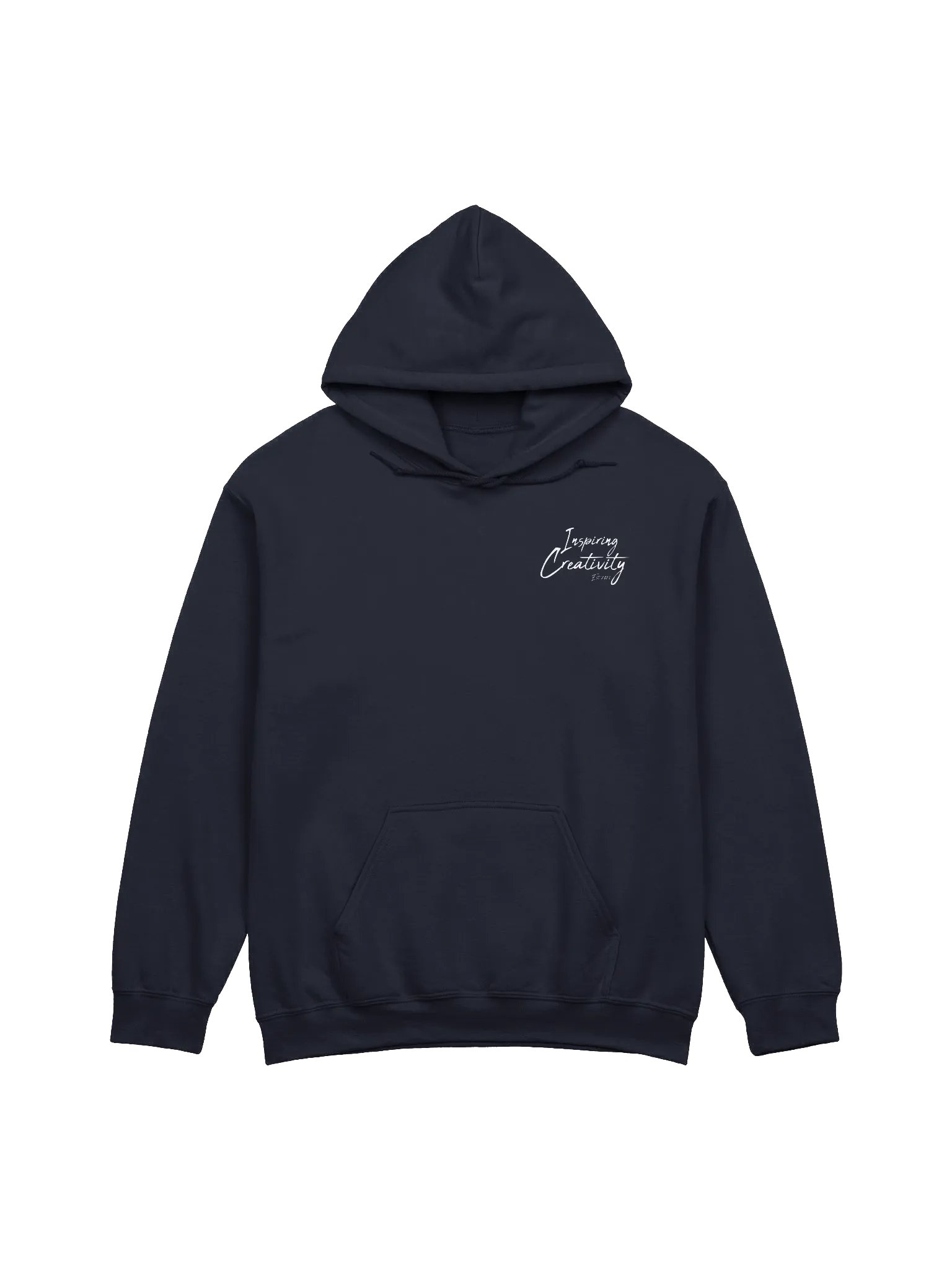 'Inspiring Creativity' (Spring-Lock Films) Graphic Cursive Hoodie - White Edition product image (1)