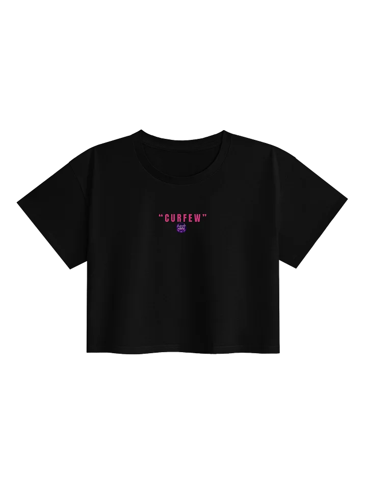 "Curfew"Crop Tee in Midnight product image (1)