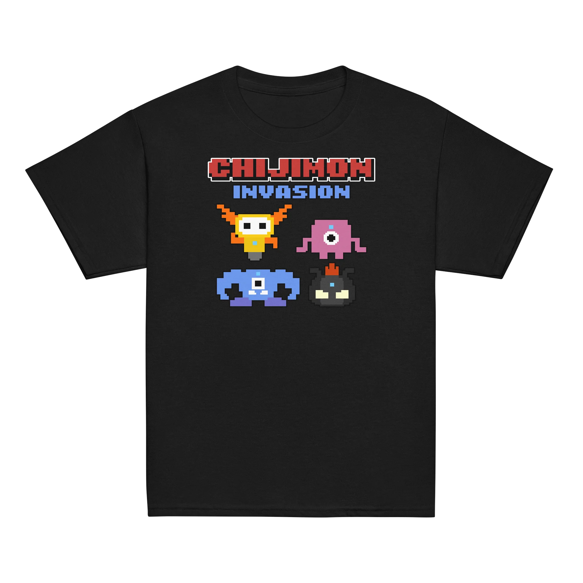 Chijimon Invasion Tee – Retro Pixel Edition product image (2)