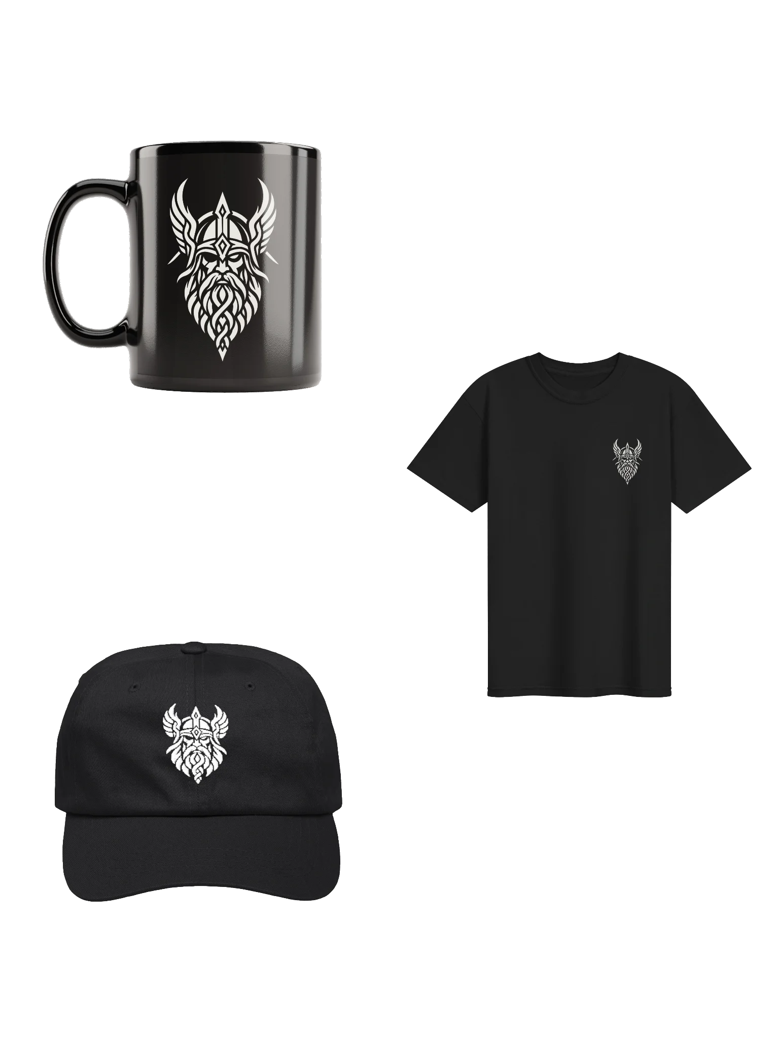 Odin Pack — Bone Ink Tee + Cap + Mug product image (1)