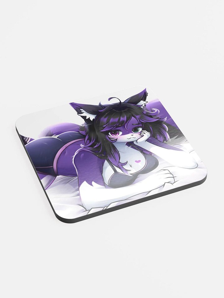 Purrfect Contemplation Glossed Coaster product image (2)