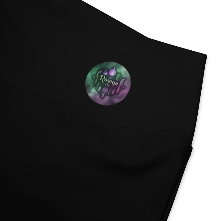 Gothic Skull Rose All-Over Flare Leggings product image (2)