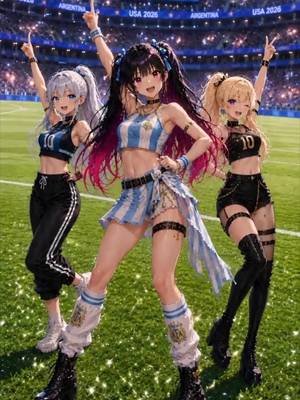 Let’s go Argentina 🇦🇷 vamos! Con fuerza muchachos si se puede!! Muchos abrazos 🥰  Está es parte de una nueva canción que estoy poniendo en Spotify!!! 🔥🔥🔥 #argentina #fifa #anime #futbol #usa 