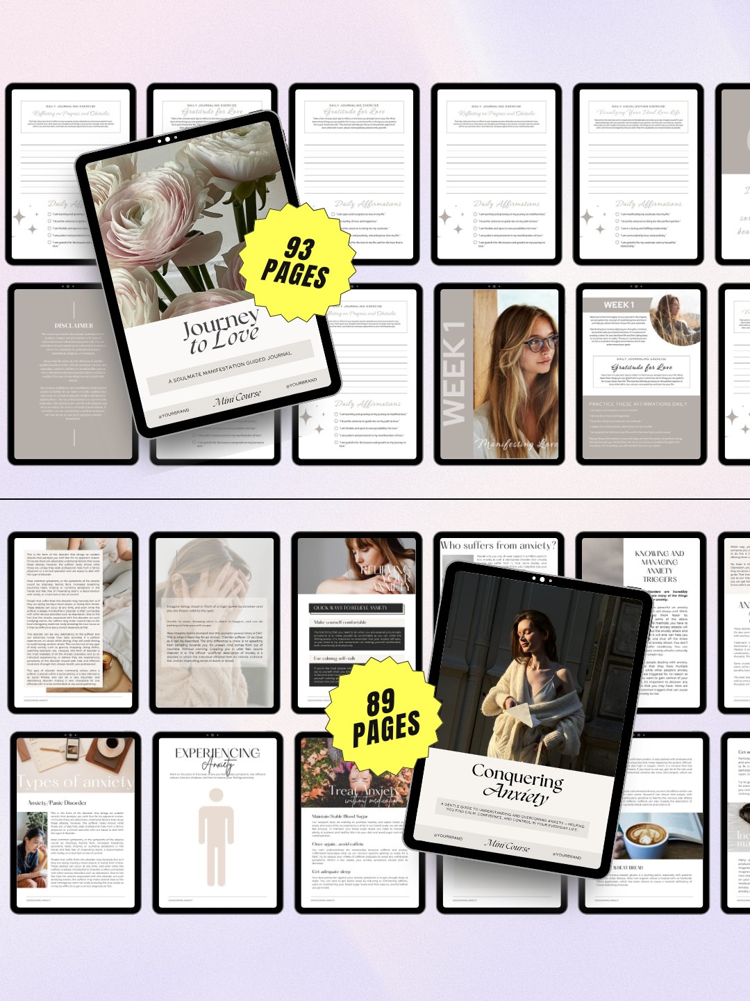 7 Wellness & Self Care eBooks + Workbooks Bundle | MRR PLR Bundle product image (7)