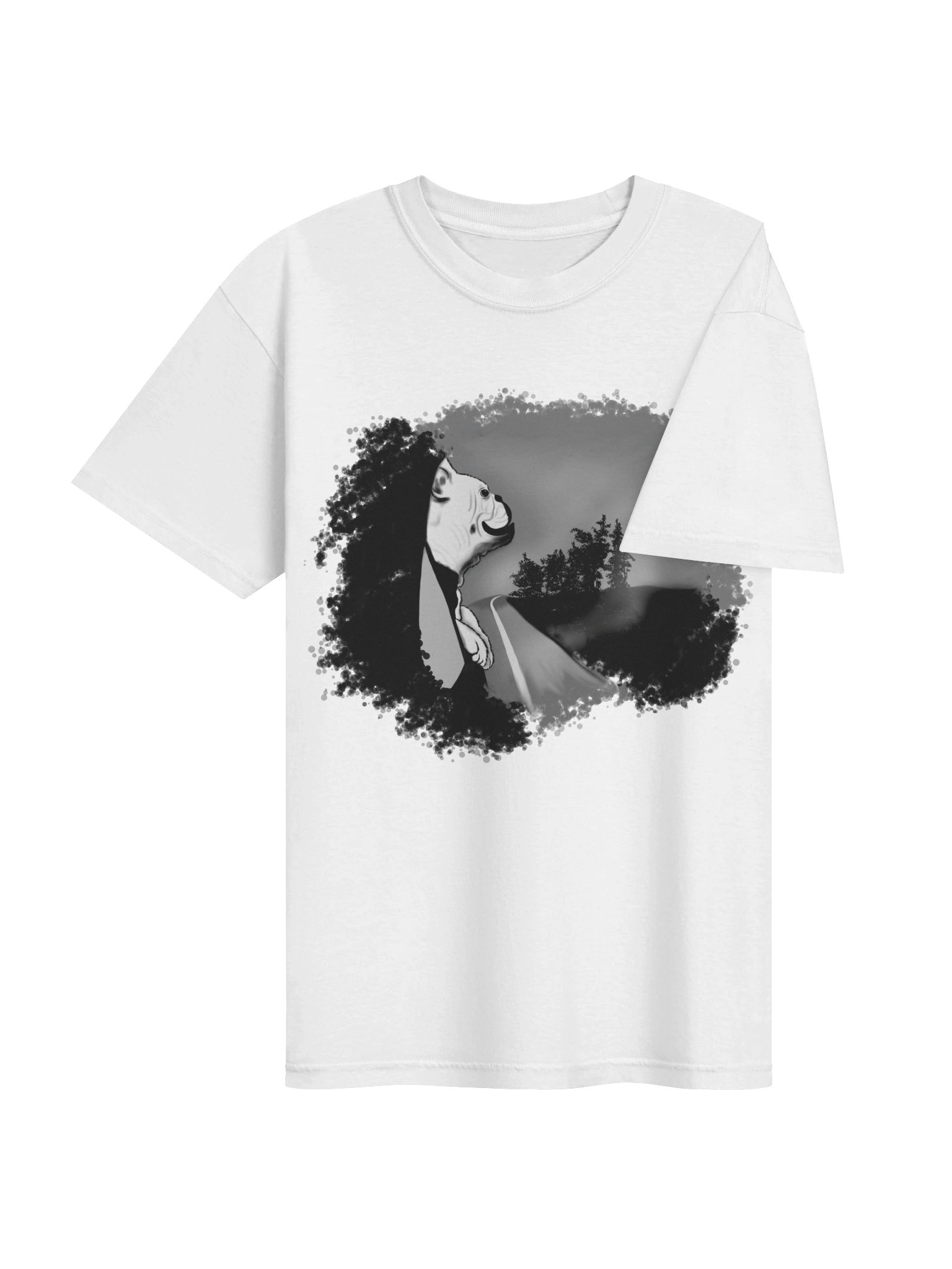 Dog (looking out car window) T-Shirt. Men's Comfort Colors Garment-Dyed Heavyweight T-Shirt product image (4)
