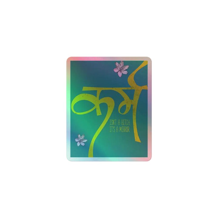 Reflective Script Holographic Sticker Set product image (1)