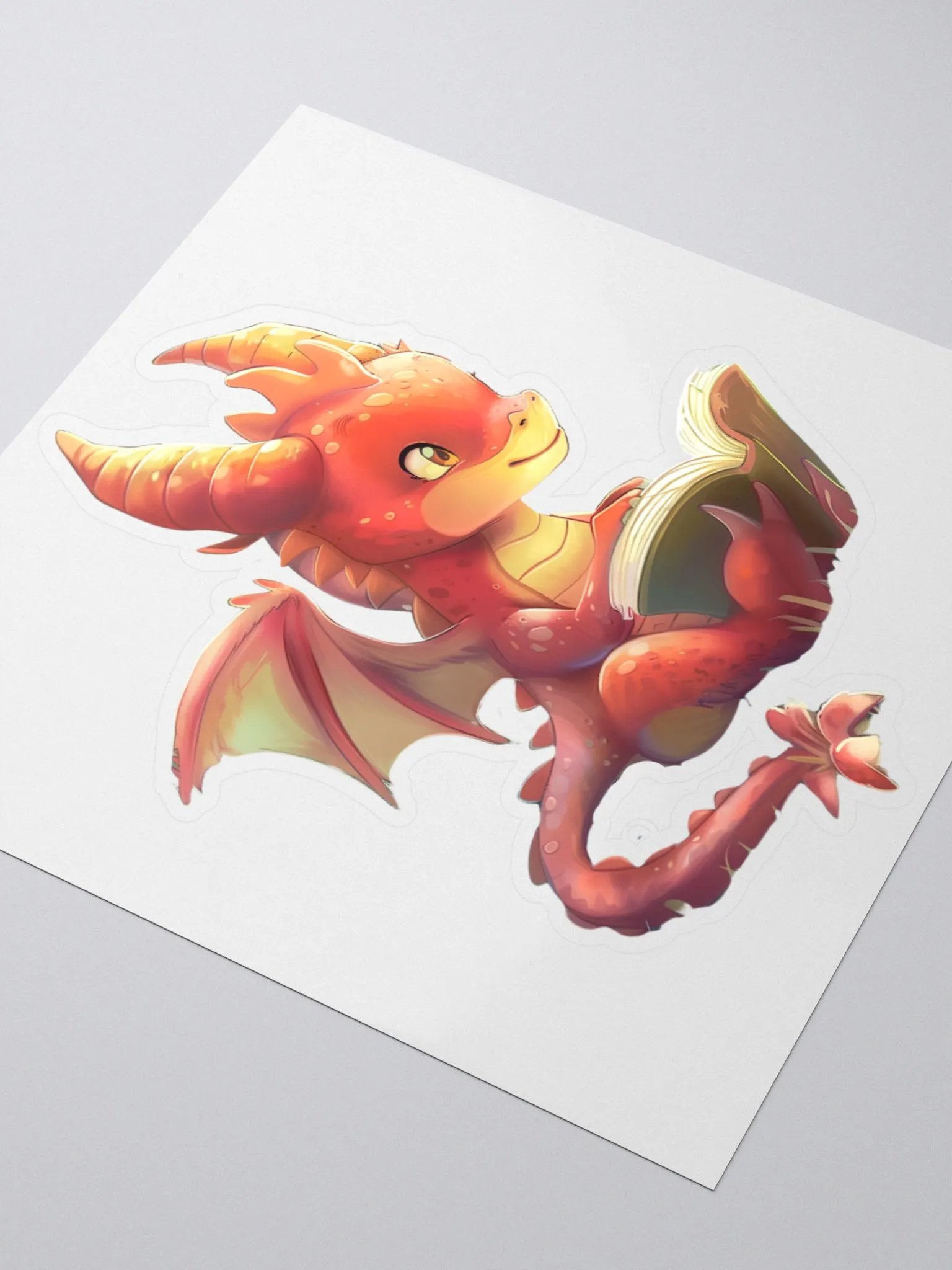 Sticker Dragon Rouge product image (3)