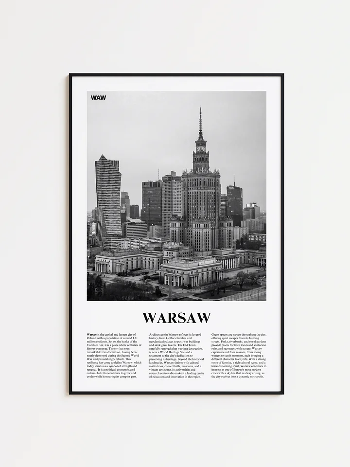 Warsaw 01 Newspaper Poster product image (1)