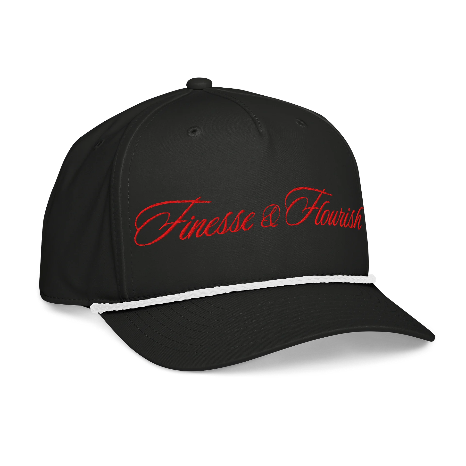 F&F Script Five-Panel Classic Rope Cap (RED) product image (5)