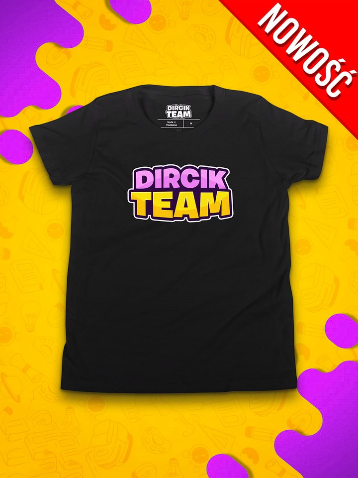 KOSZULKA DIRCIK TEAMㆍDLA STARSZYCHㆍCzarna product image (1)
