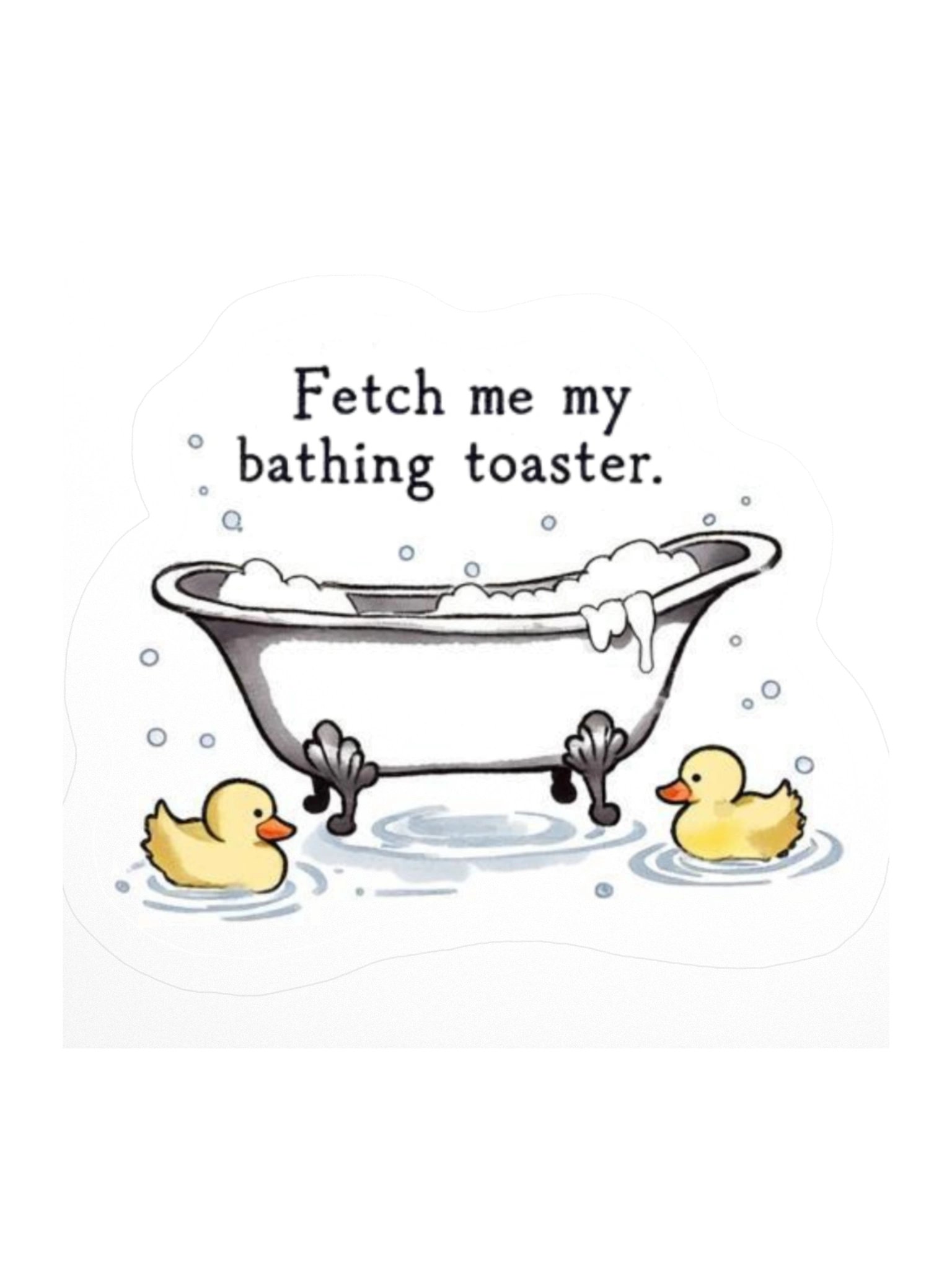 Bathing Toaster sticker product image (2)