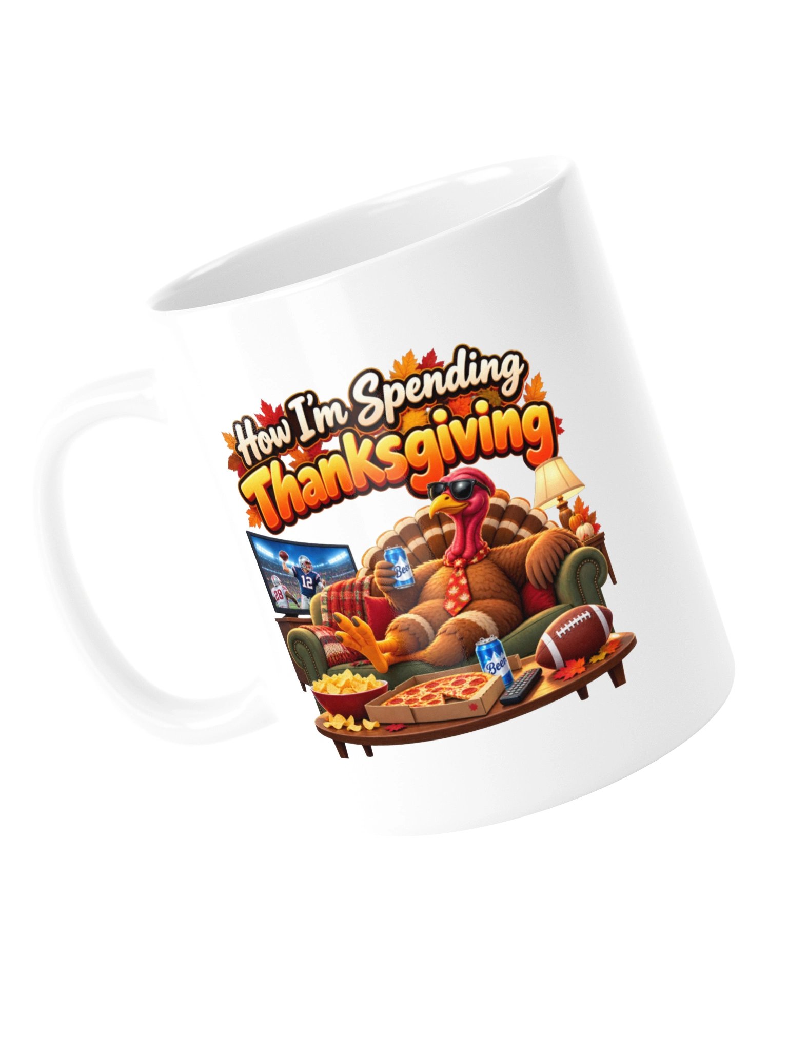 HOW I’M SPENDING THANKSGIVING - COOL TURKEY MUG product image (15)