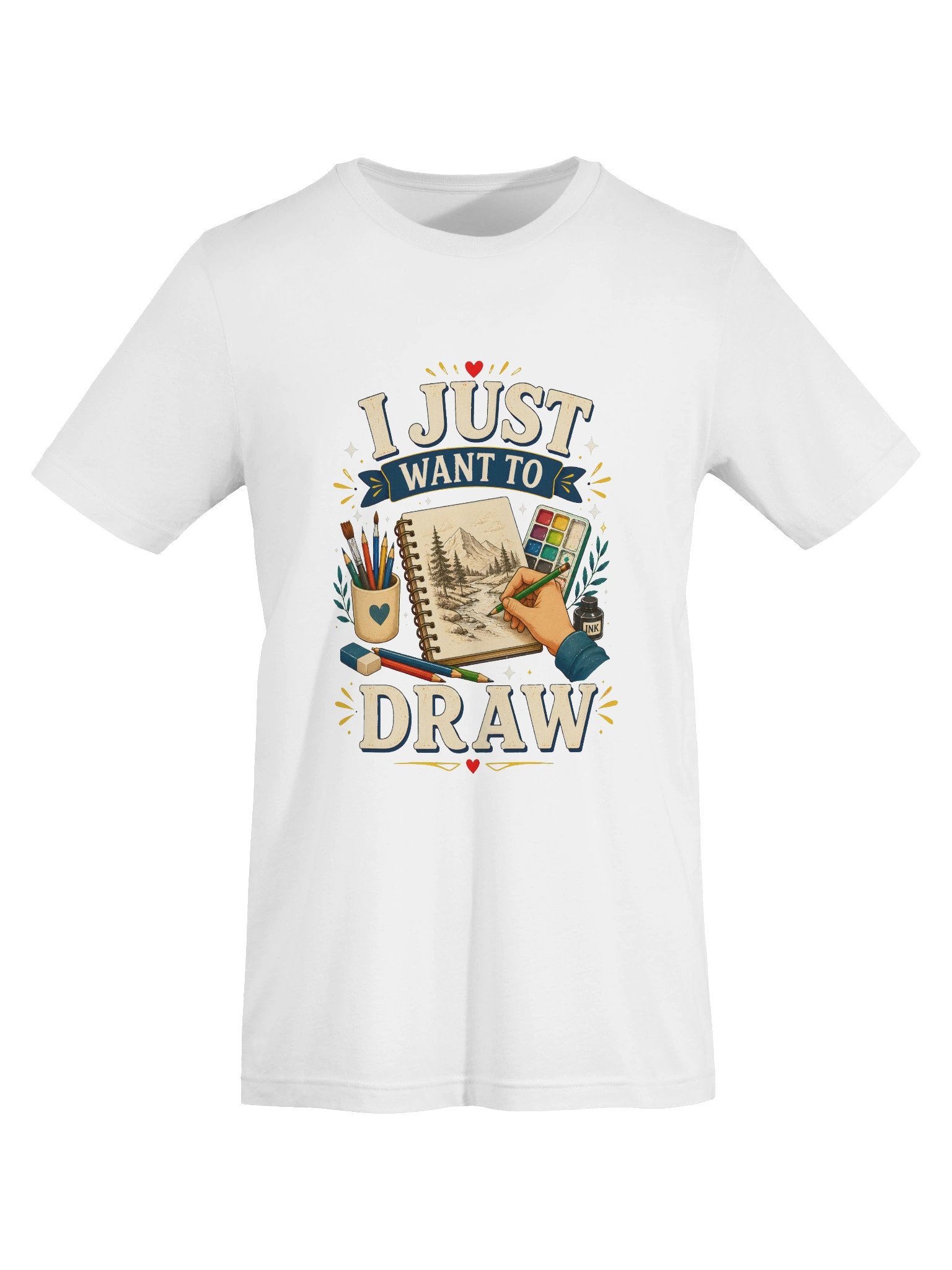 I Just Want To Draw Tee product image (41)