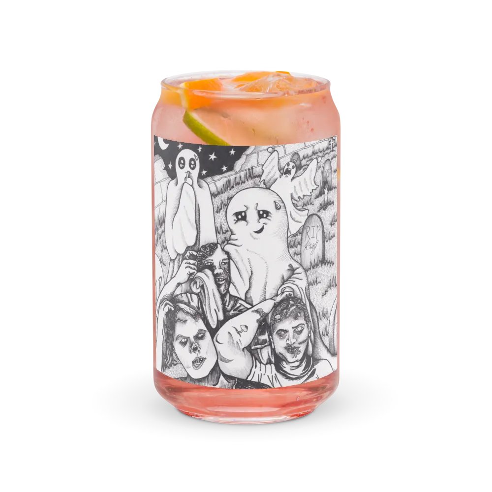 Graveyard Brawl can-shaped glass product image (3)