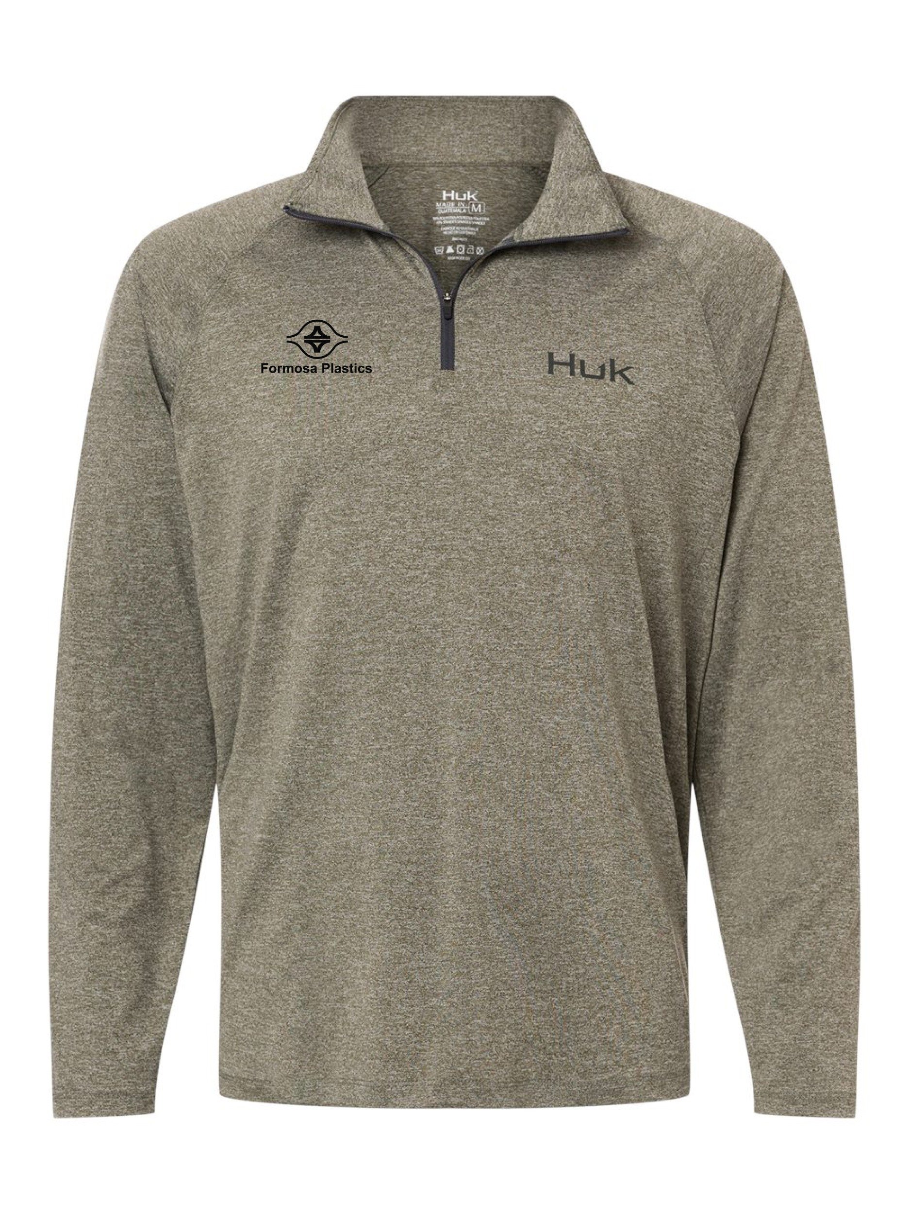 Formosa Plastics - HUK Mens Airweight Heather Quarter-Zip Pullover product image (1)