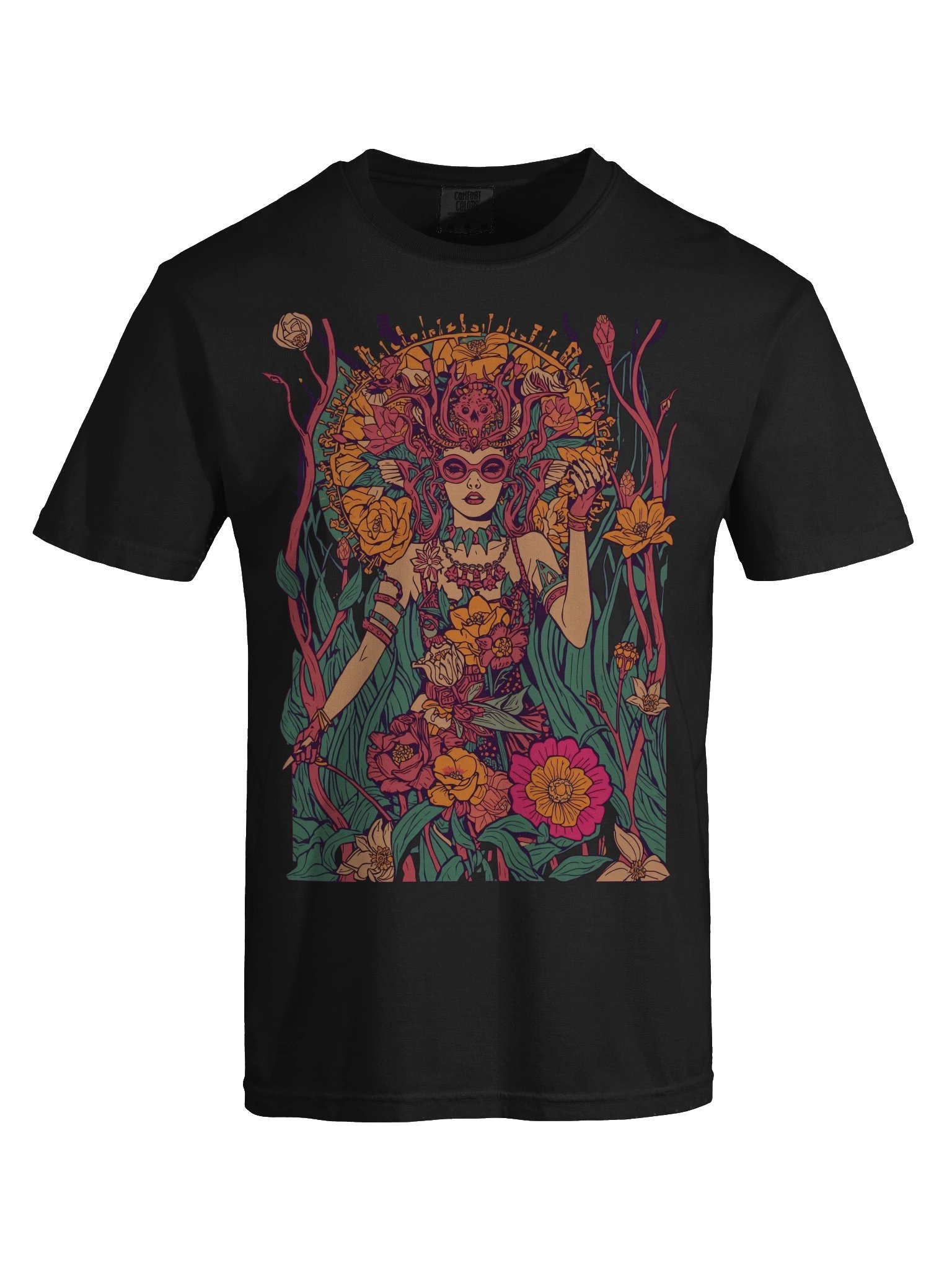 Psychedelic Floral Goddess Heavyweight Tee product image (2)