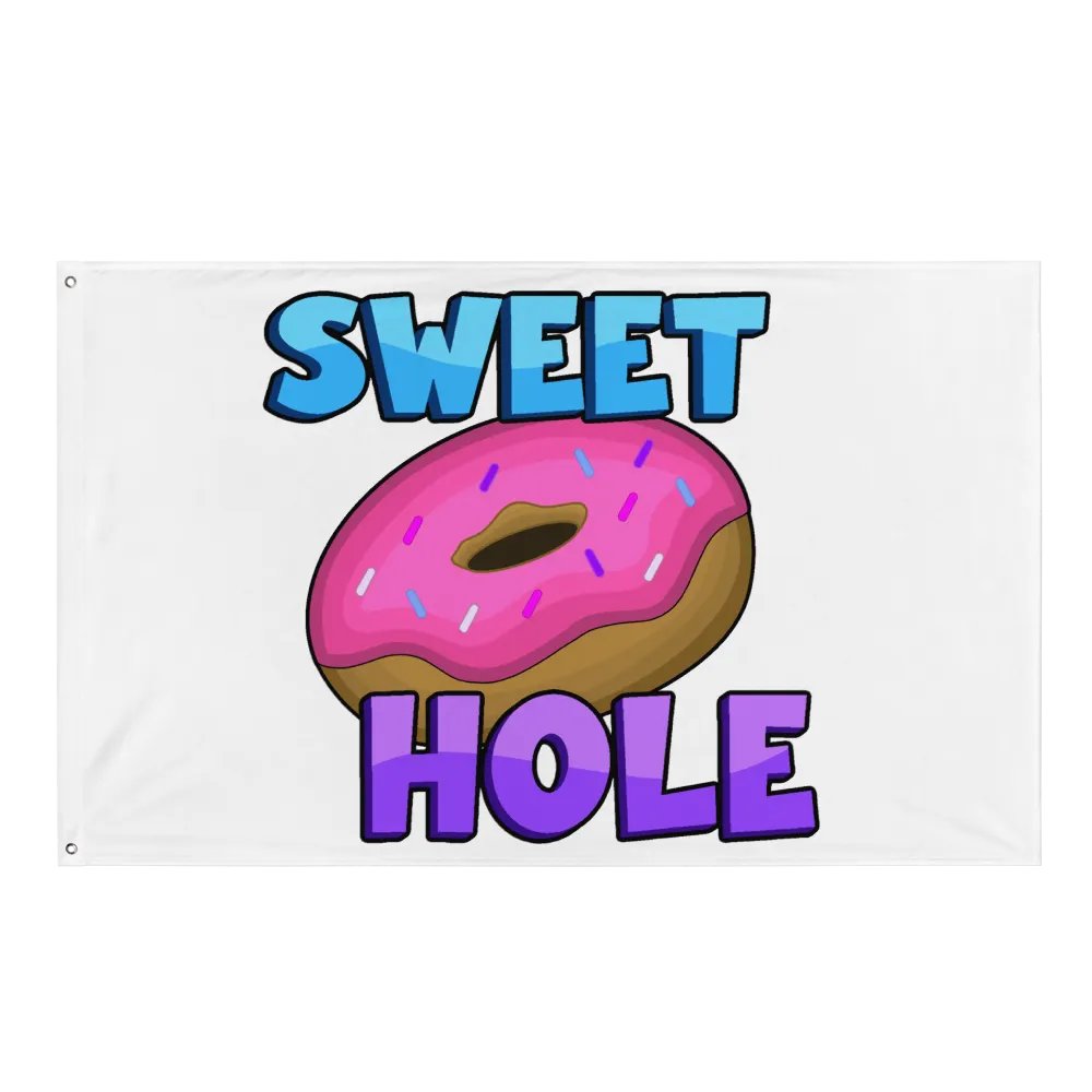 SWEET HOLE FLAG (WHITE) product image (1)