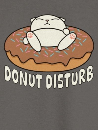Donut Disturb Cat - Unisex Youth Heavyweight T-shirt product image (1)