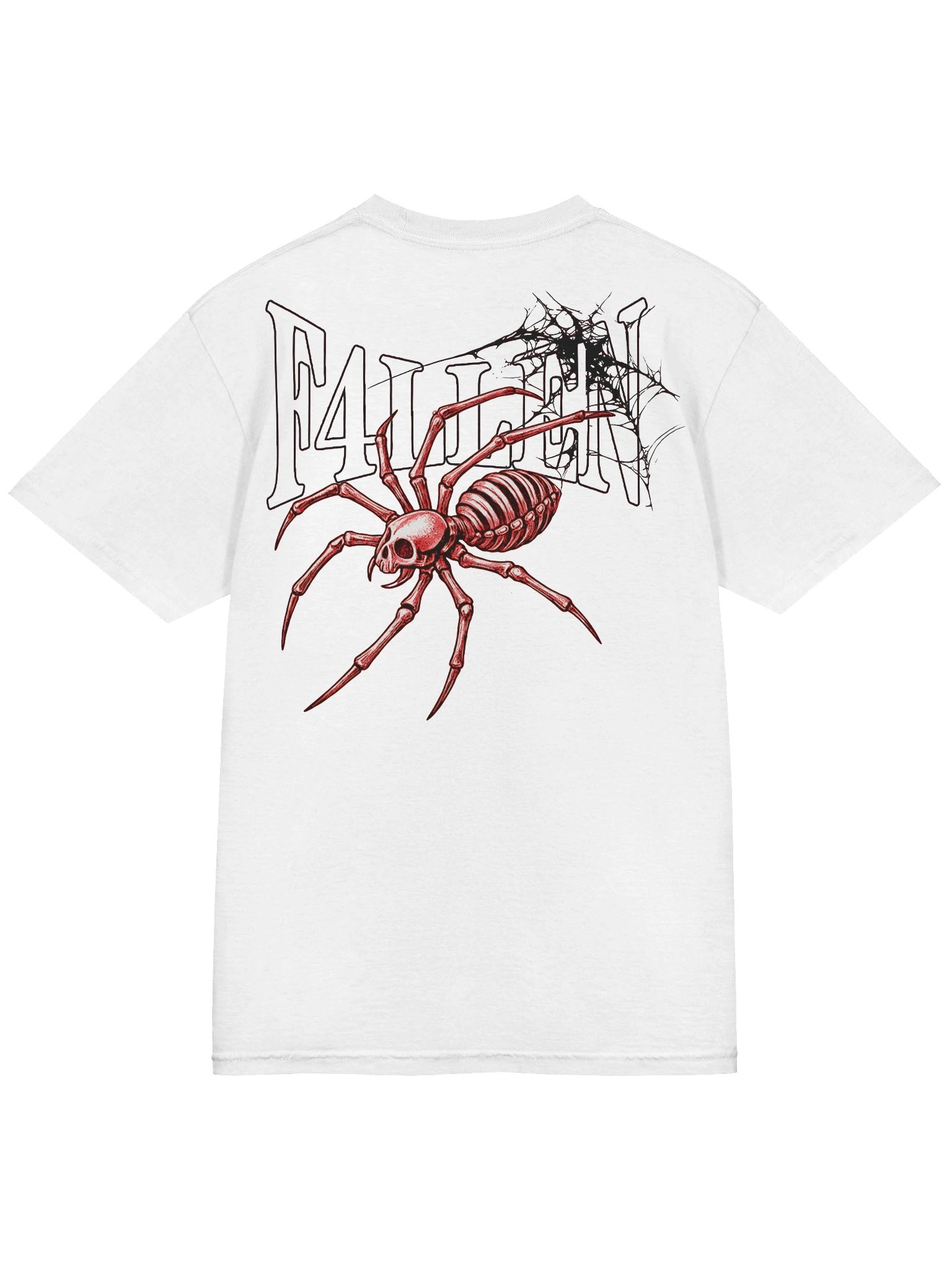 F4LLEN Spider Skeleton T-shirt [ White ] product image (4)