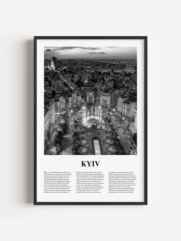 Kyiv 01 Newspaper Poster | Framed product image (20)