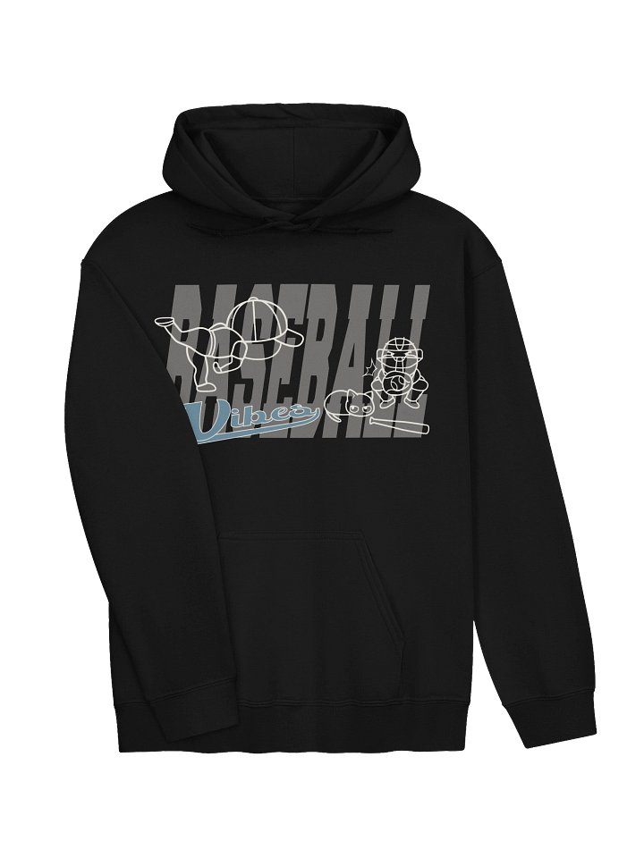 Baseball Cat (Baseball Vibes) - Unisex Adult Hoodie product image (2)