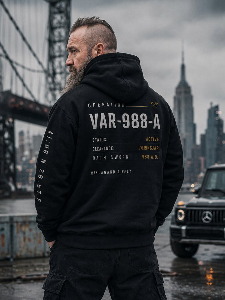 VAR-988-A — Tactical Code Hoodie product image (2)