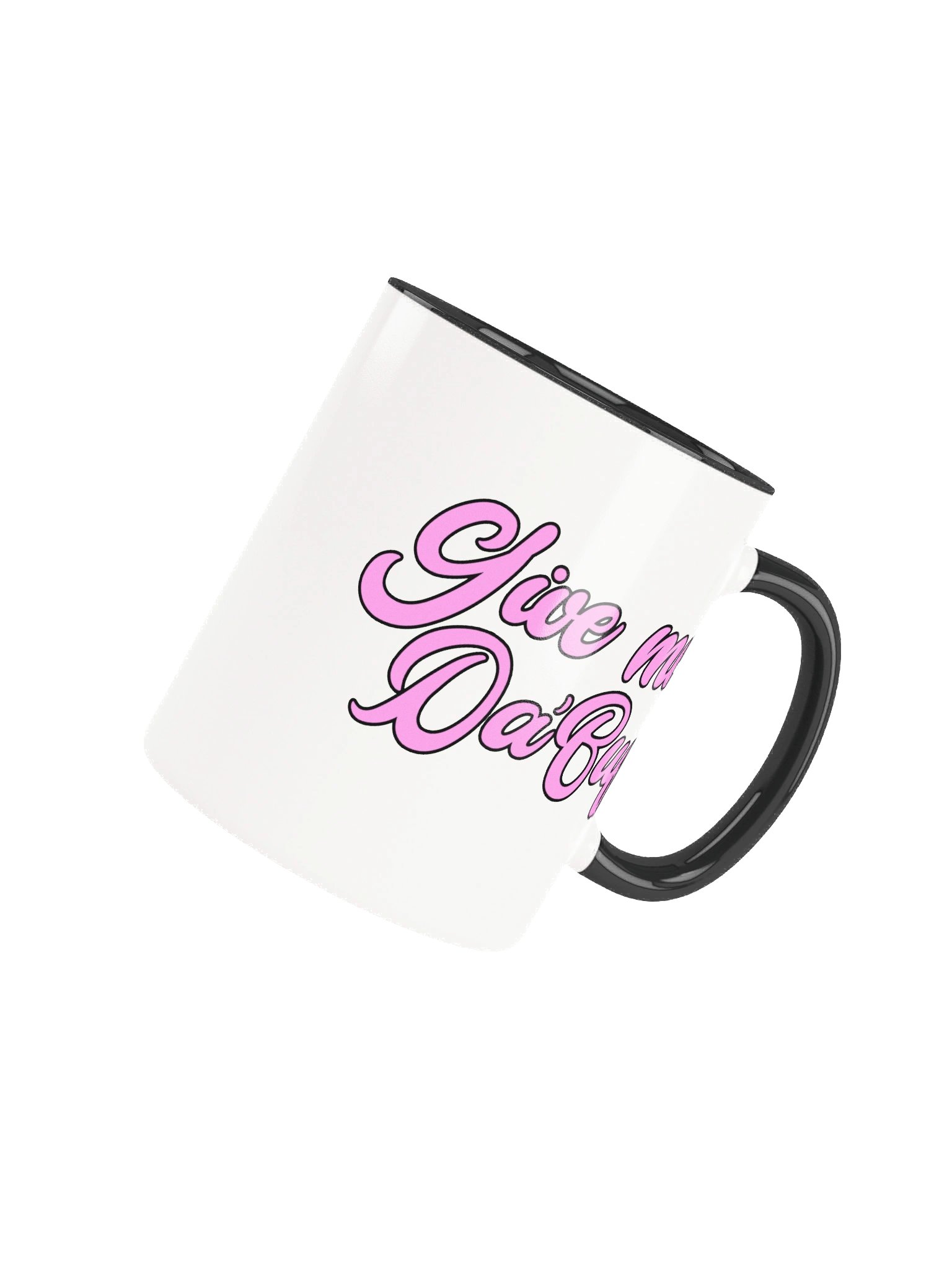 Give Me Da'Buff Pink Script Ceramic Mug product image (14)