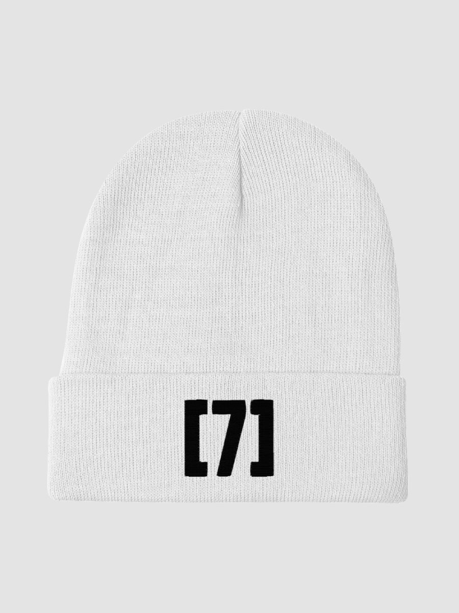 ASolid[7] Logo White Knit Beanie product image (2)