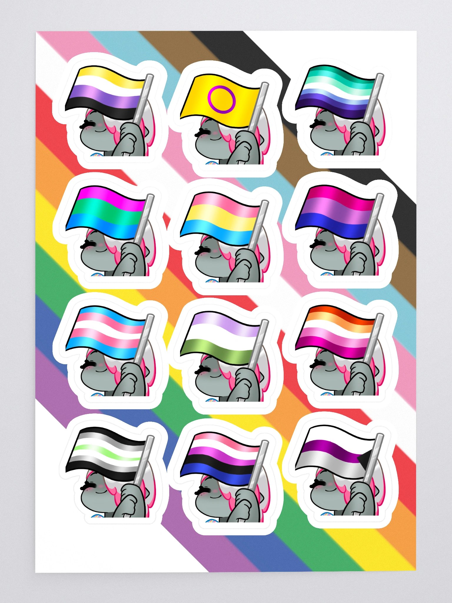 Pride Shark Sticker Sheet product image (3)