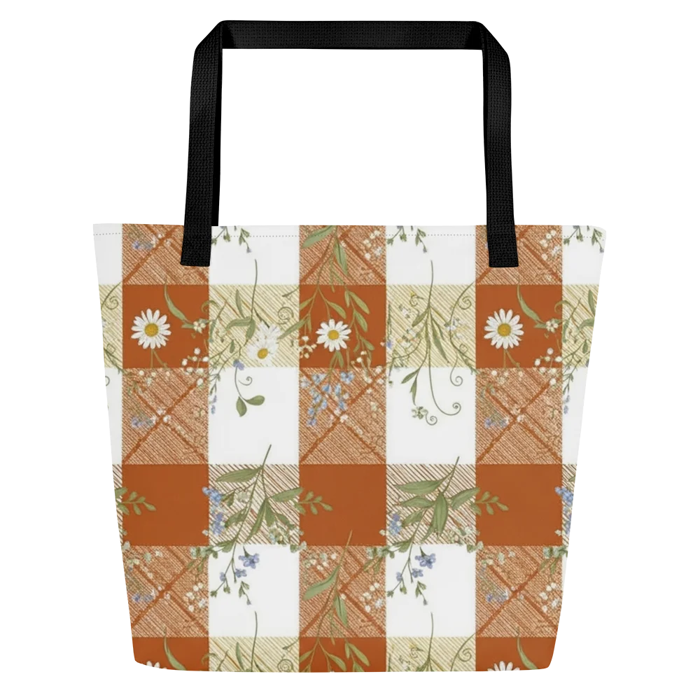 Retro Floral Patchwork Tote Bag product image (4)
