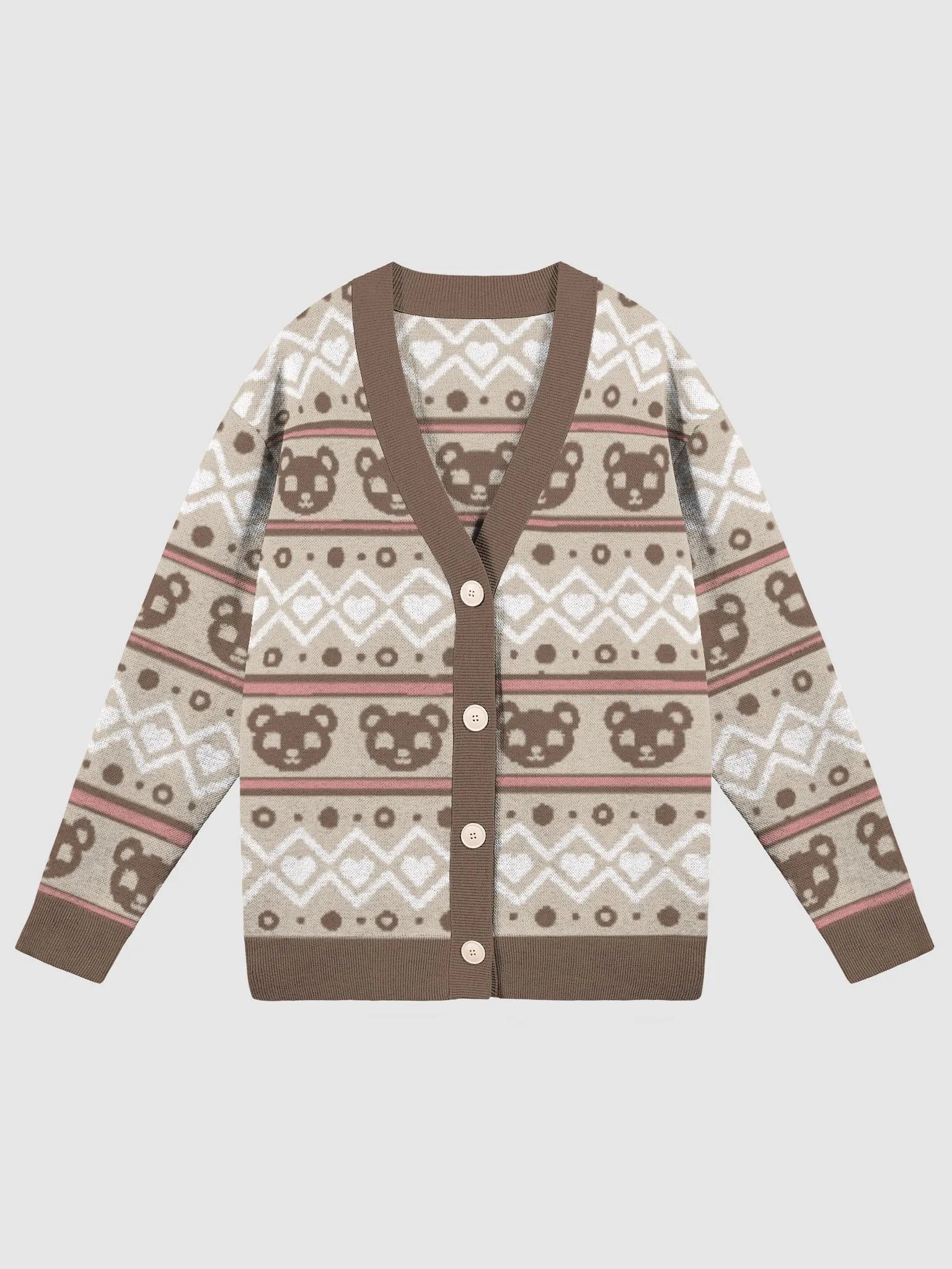 TeddyChan Christmas Cardigan - Brown product image (2)