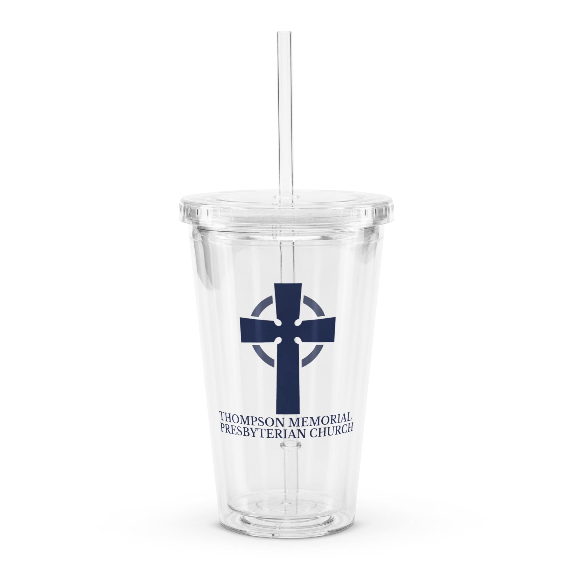 Traditional TMPC Logo: Clear Tumbler with Straw product image (1)