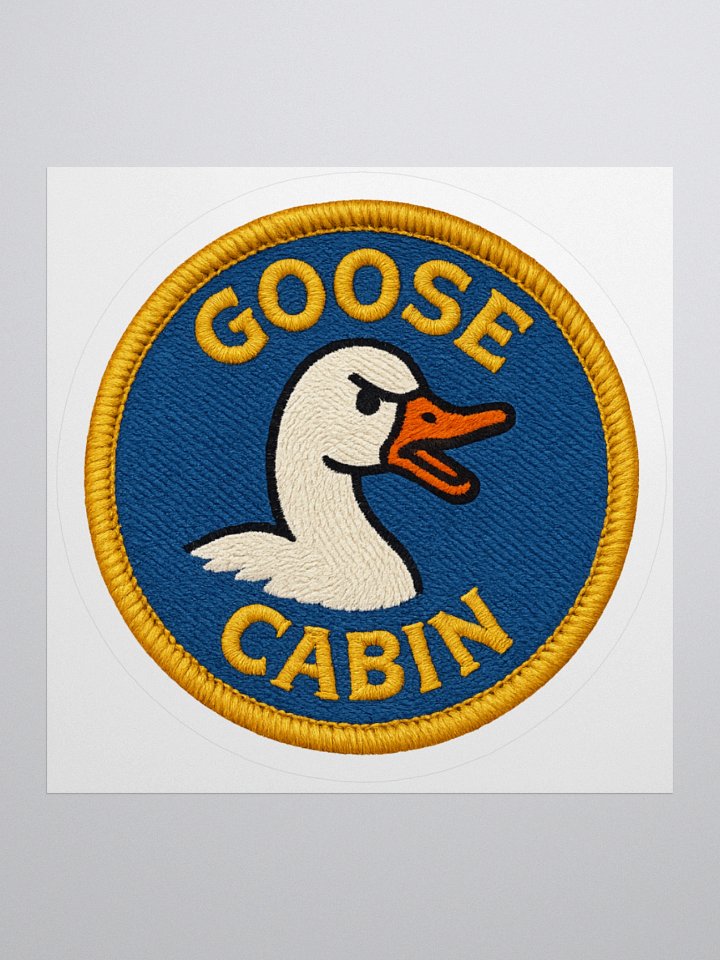 GOOSE CABIN BADGE STICKER product image (1)