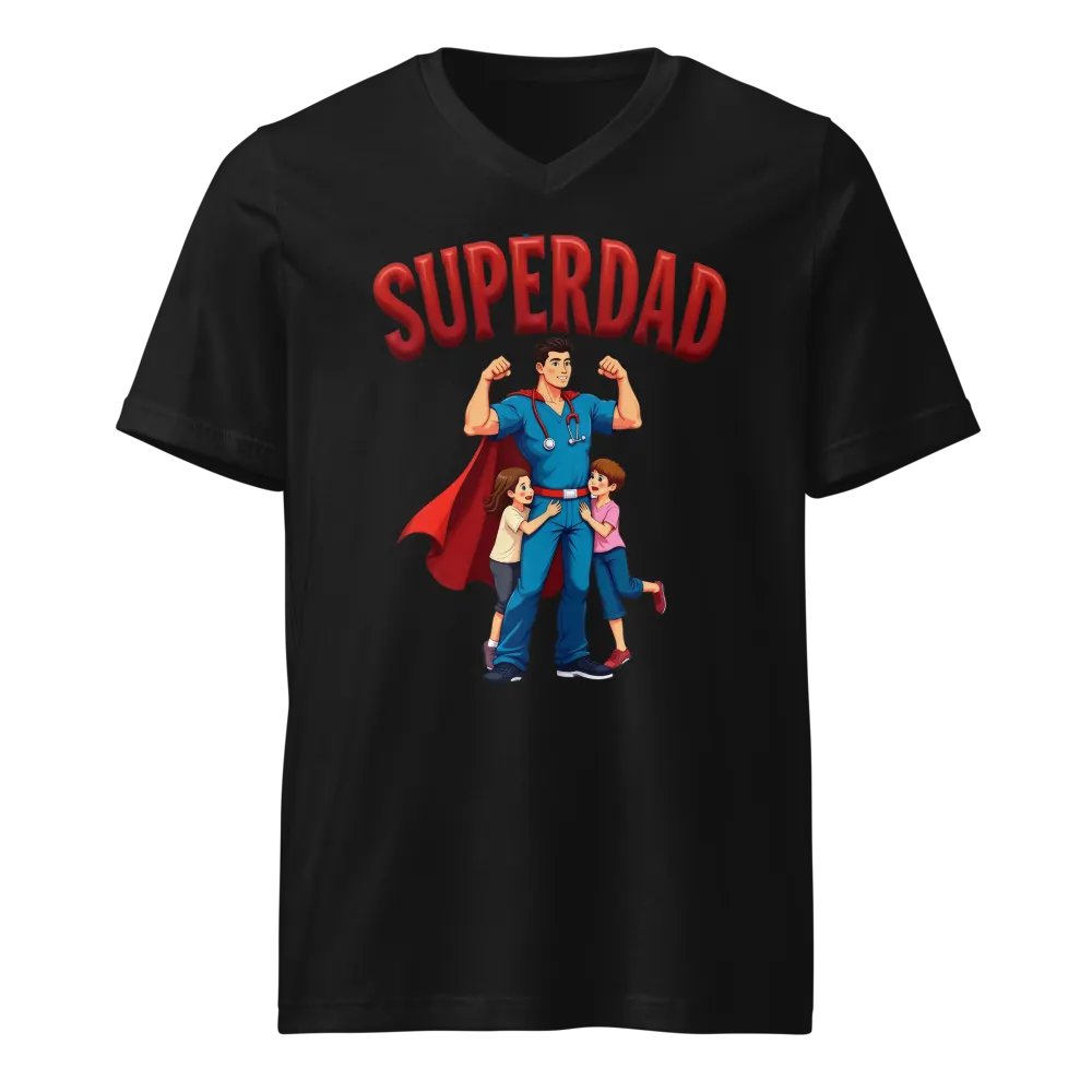 Superdad Medical Hero V-Neck Tee product image (1)