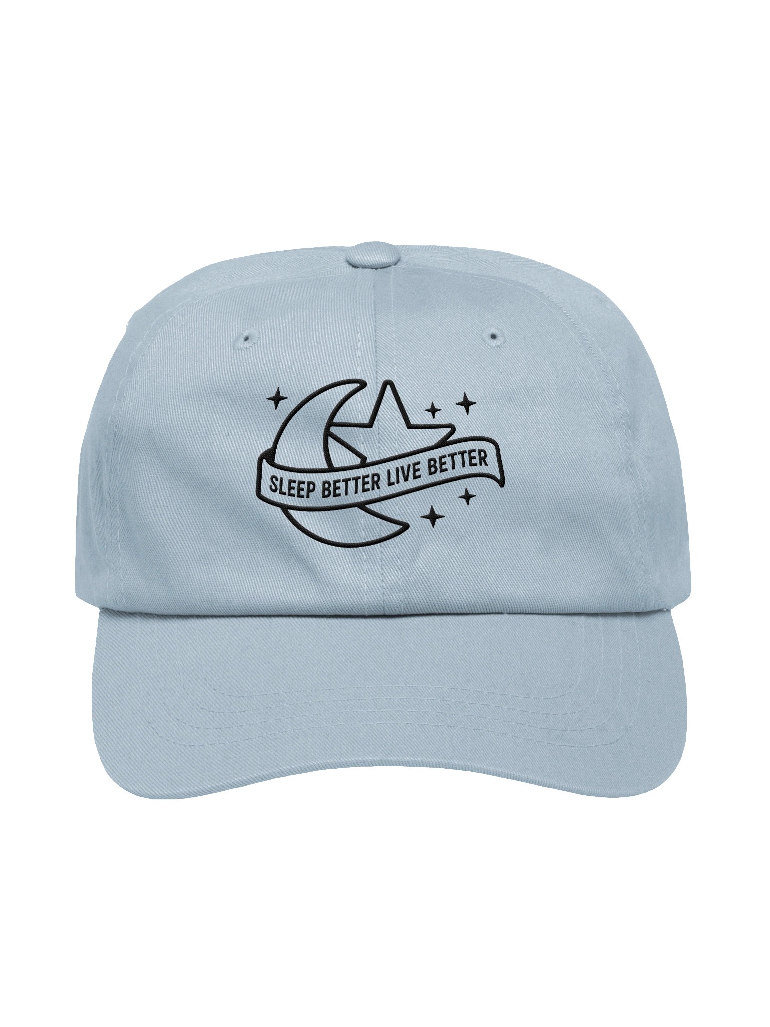 Sleep Better, Live Better Dad Hat — Black Embroidery product image (9)