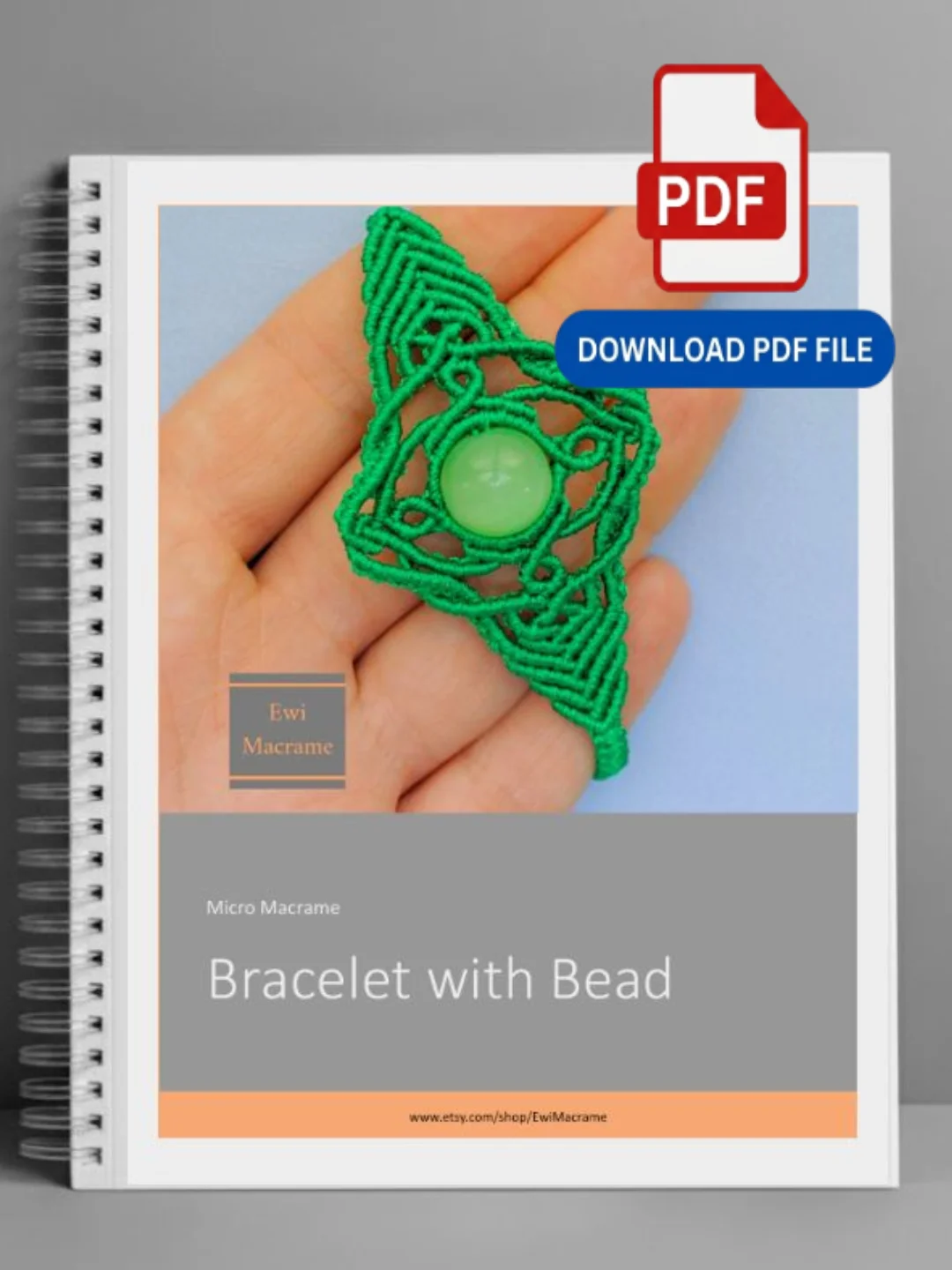 Boho Micro Macrame Bracelet – Photo Tutorial product image (2)