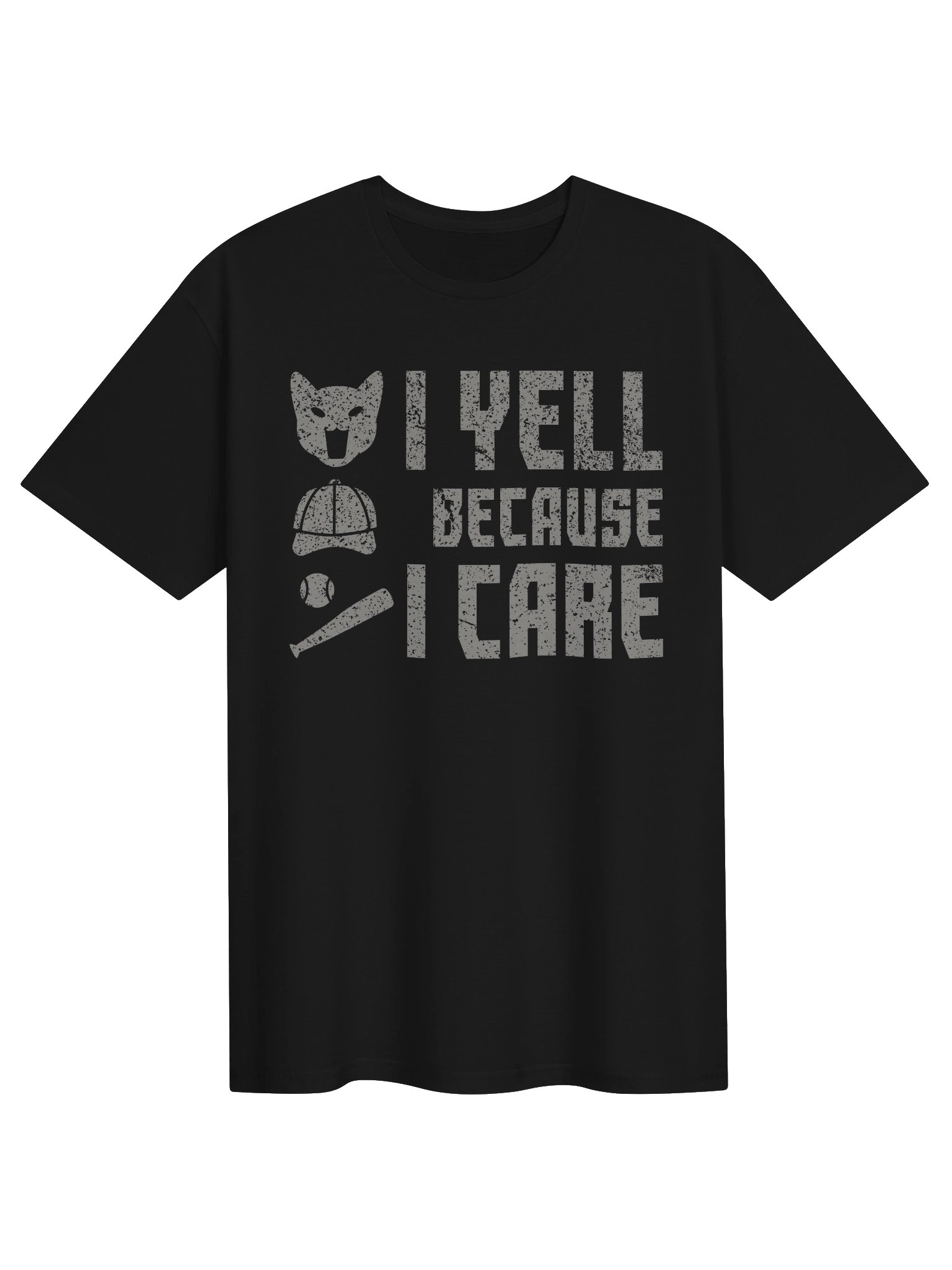 Baseball Cat (I Yell Because I Care) - Unisex Adult Super Soft Lightweight T-shirt product image (13)