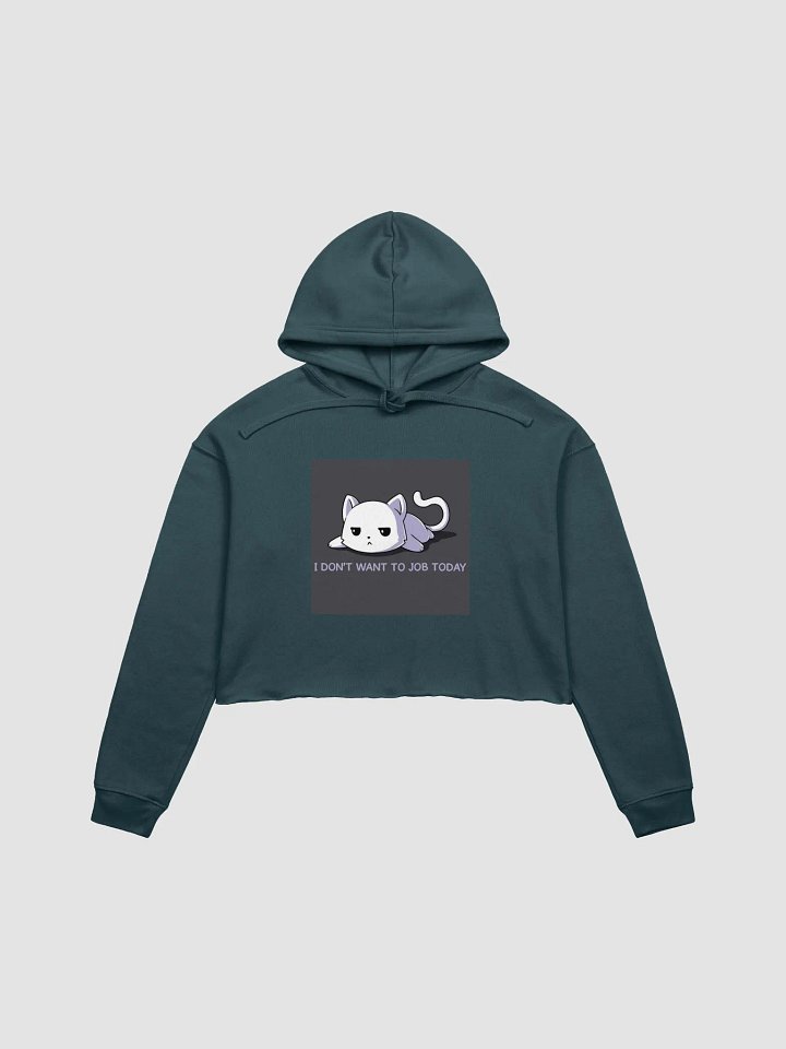 Lazy Cat Vibes Crop Hoodie product image (9)