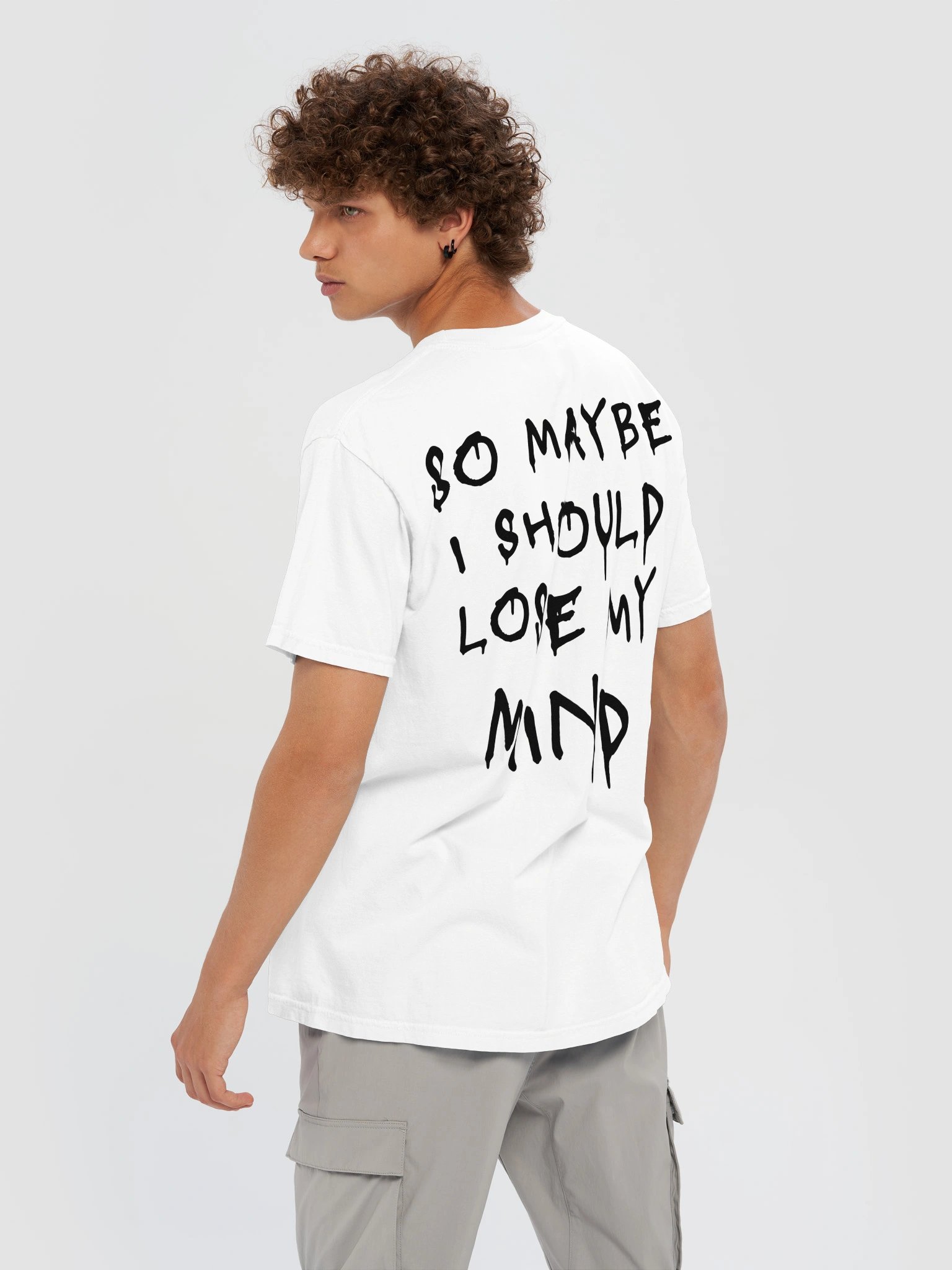 Lose My Mind HeavyWeight Tee (White) product image (3)